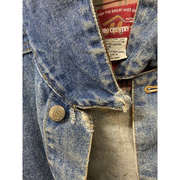 Vintage 1990’s Marlboro Denim Jacket With GUNS .N. ROSES patches. Size M - Picture 9 of 16